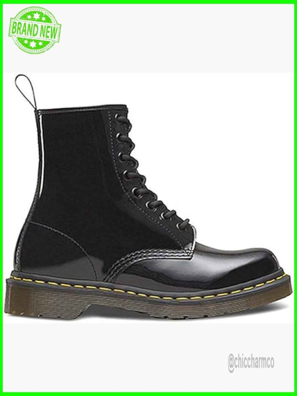 Women's 1460 Lace-Up Combat Ankle Boots Calf Height Leather